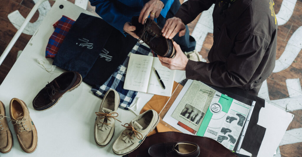 Paraboot x Universal Works modèle Thiers en cuir