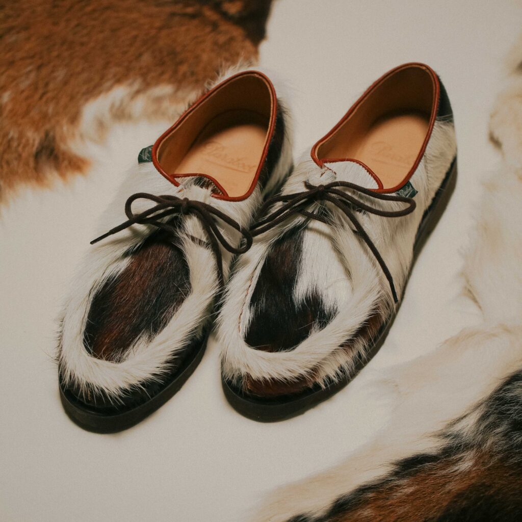 Chaussures derby femme Paraboot Michael en cuir poils de vache